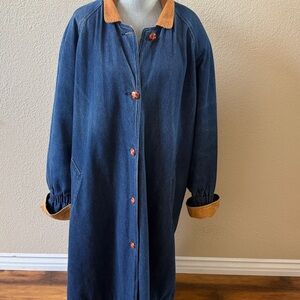 Hunters Run Maxi Denim Barn Style Coat